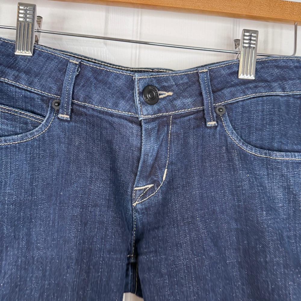Sz 25 Hudson Dark Blue Denim low rise Viceroy knee Shorts $125 MSRP NWOT - Picture 7 of 10